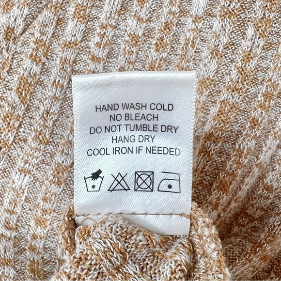 Privacy Please Tan Tie Front Women’s Cutout Thong Ribbed Bodysuit Sz S - Picture 6 of 11